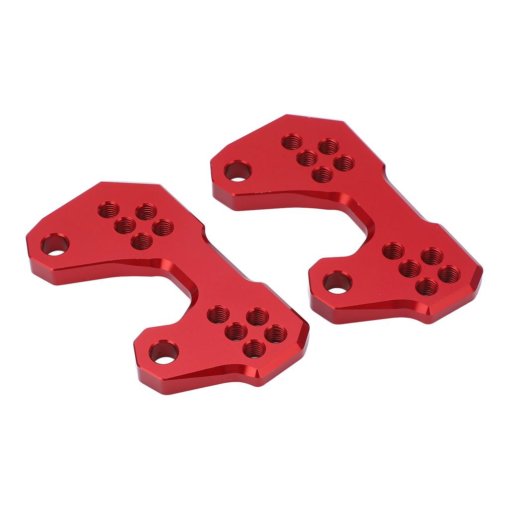 Motorcycle Adjustable Rearset Foot Pegs Mounting Base Replacement for YZF R3 R25 MT25 MT03 Red