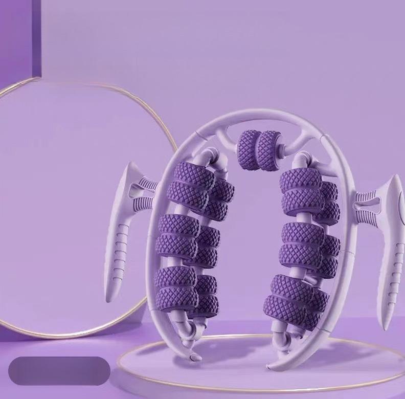 Leg Massager 26 Wheels Ring Leg Clamp Roller Calf Muscle Relaxation Leg Shaping Massage Tool Yoga Wheel For Leg Slimming