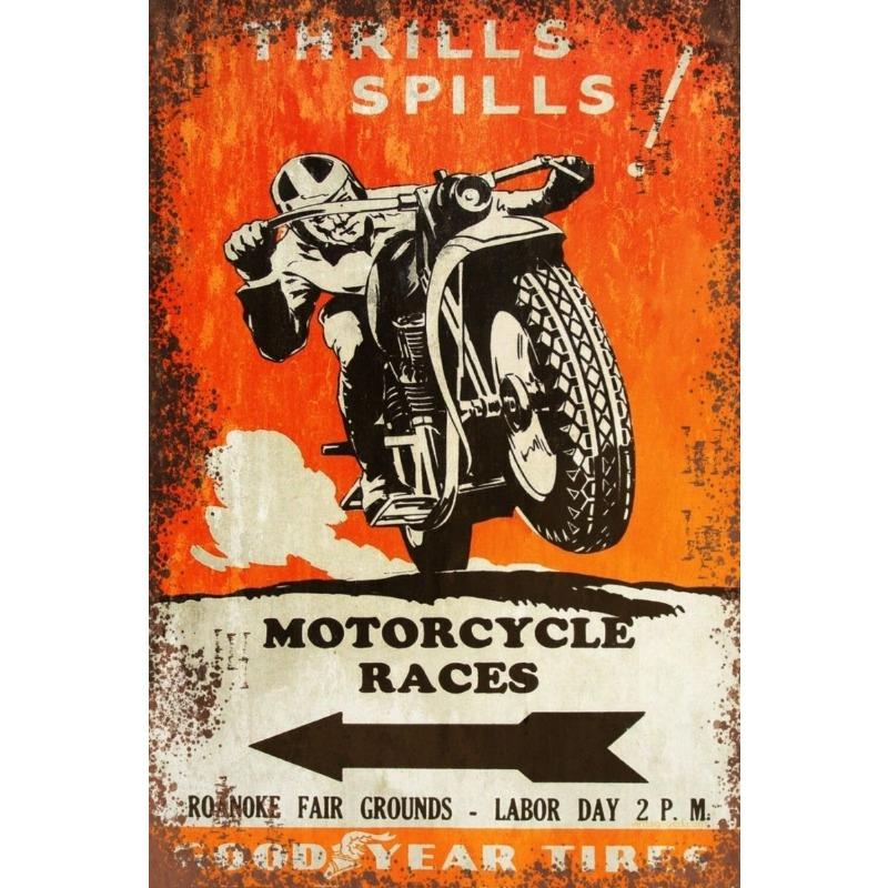 Retro Beer Metal Wall Art 20x30cm