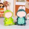 17cm Dolls Clothes Dinosaur Hooded Jumpsuit Multi-Color Plush Home Wear Set Cartoon Doll Outfit for Creative Play And Social Sharing