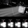 Nové 5ledové světlo na kolo USB dobíjecí venkovní noční výstražné světlo na kolo vybavené sadou zadních světlometů