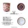 Kobo Sho Full Bloom Corner Takadai Teetassen-Paar Hasami-Ware Hergestellt in Japan J-kitchens ~ (Pink Blau)
