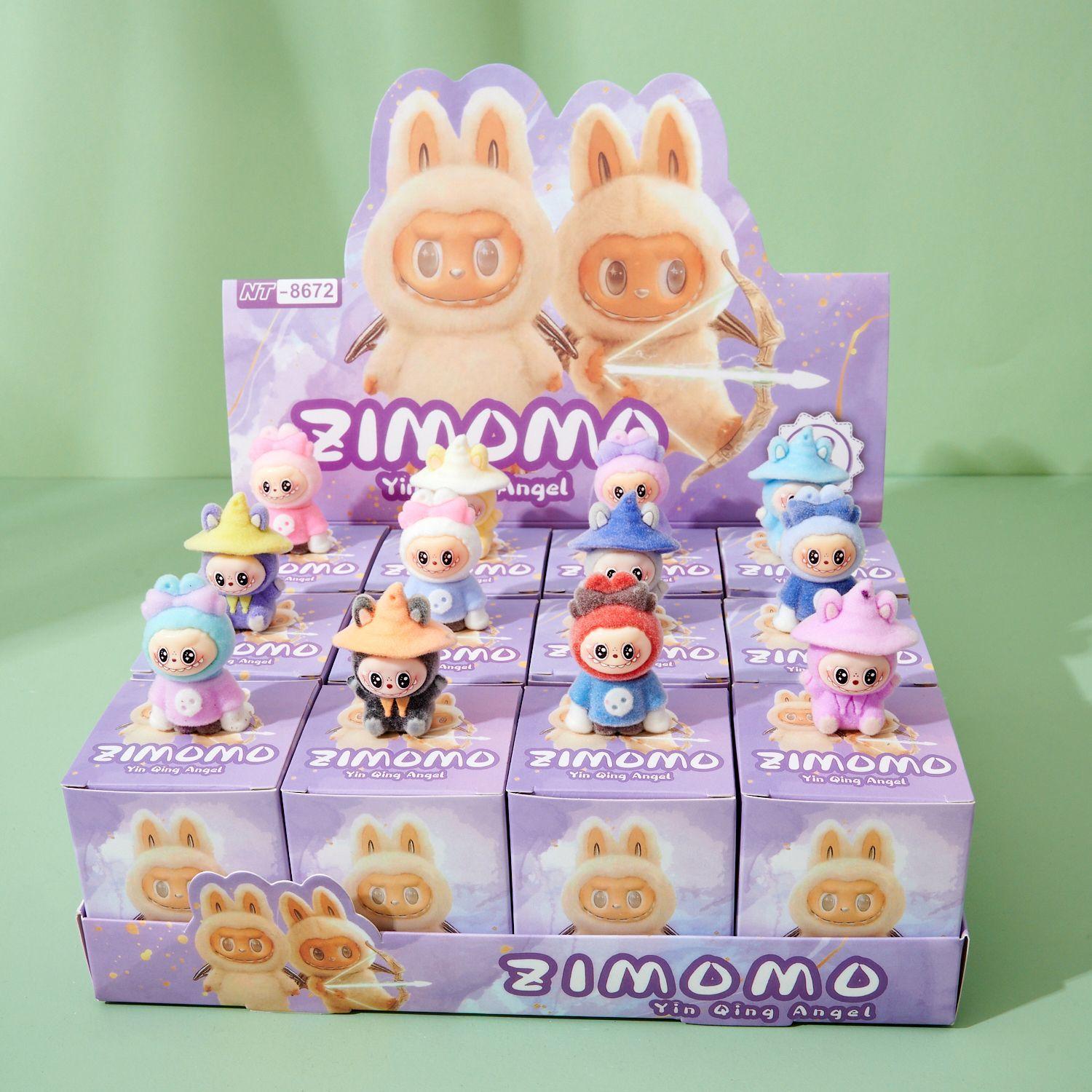 

12 коробок кукол-сюрпризов Labubu и трехмерные плюшевые куклы 12 boxes [bow + magician]