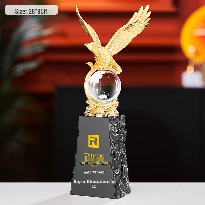 Gold, Silber, Bronze Sternburst Verdrehte Säule Trophäe - Firmen Gedenkpreis