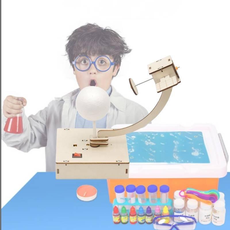 Fa barkács űrtávlat műhold modell tudományos oktatójáték gyerekeknek STEM kísérleti órára