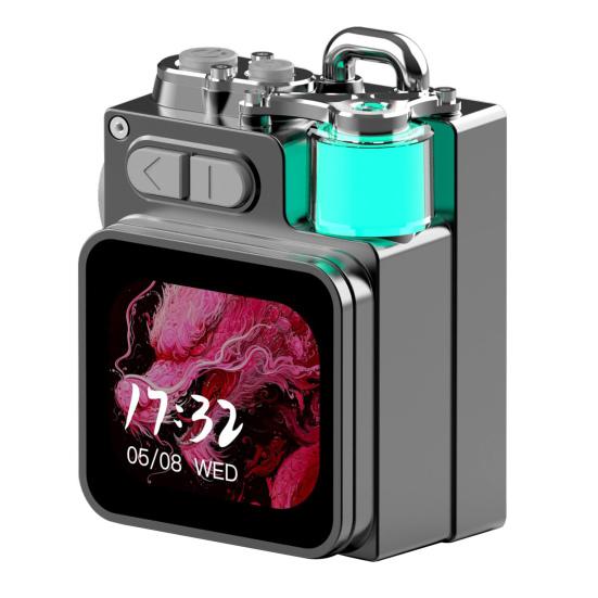 Mini Bluetooth-compatible Speaker BT5.4 Outdoor Travel Speaker with LED Touch Screen Calendar Weather Calling Portable
