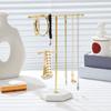 Metal Plated Ring Storage Rack Stable Base Jewelry Hanging Holder  Retail Display