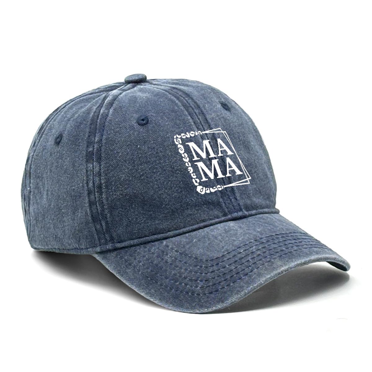 MAMA Print Adjustable Baseball Hat Mama Hat For Woman Lightweight Sporting Snapback Sun Hat Perfect For Street Style