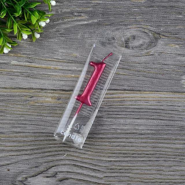 1 STK Rote Zahl Geburtstag Papier Kuchen Kerze Kinder Geburtstagsparty Hochzeitstorte Kerze Gastgeschenke Zubehör Kuchendekorationen Schwarz