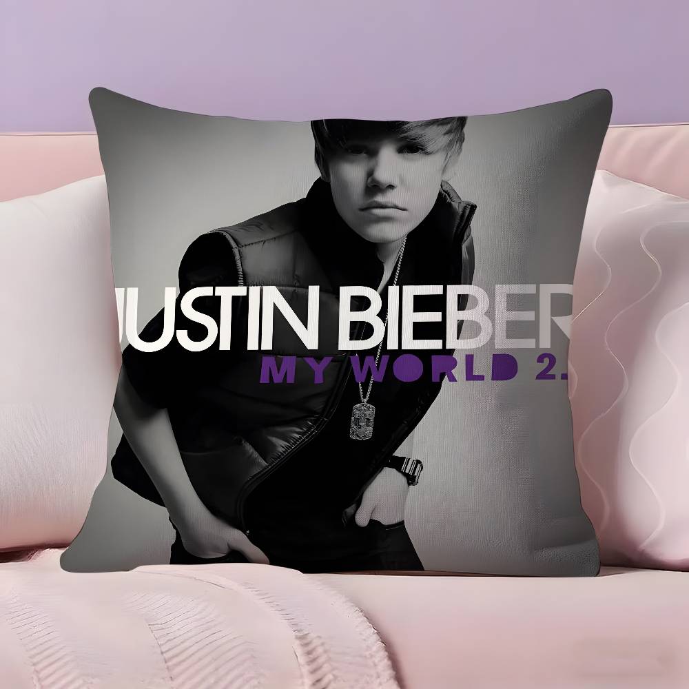 Cool Singer J-Justin B-Bieber Pillow Case Ultra Soft Skin Friendly Fabric Cloud Like Comfort & Concealed Zipper