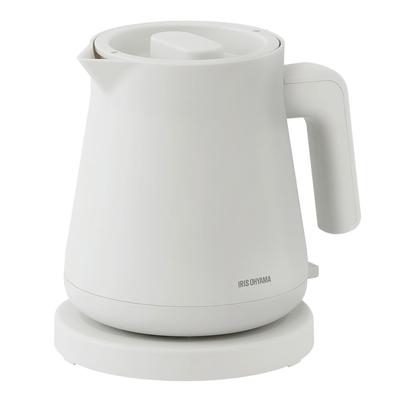 Iris Ohyama Electric Kettle 800ml 1250W Fast Automatic Power Safe and Simple Easy To White [Spill-proof Design] Boiling, Dry-Boil Protection, Off,