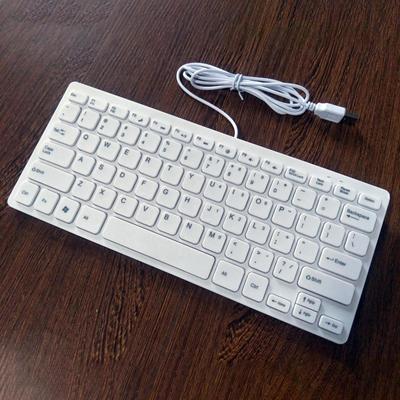 Wired Keyboard 78 Keys Convenient Practical Mini Silent Keystroke Comfortable Typing for Personal