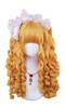 TTYAO REII Roman Curl Lolita Full Wig, Vertical Rolls, Curly Hair, Wavy, Palace Style, Aristocratic Style, Medieval European Style, Straight Bangs, Ha
