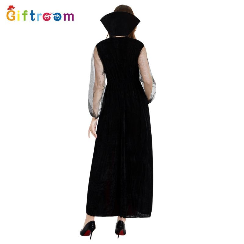 Halloween Holiday Party Witch Vampire Long Dress Game Uniform Temptation Stage Show Costume