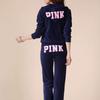 Y2k Velvet Tracksuit Women Pink Letter Patch Velour Zip Up Hoodie and Pant Sets Sportwear Vintage Training Set Autumn