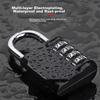 Lehuolvxing Four-Digit Combination Padlock, Luggage Lock, Dormitory Door Lock, Gym Locker Lock, Small Padlock, Small Anti-Theft Lock