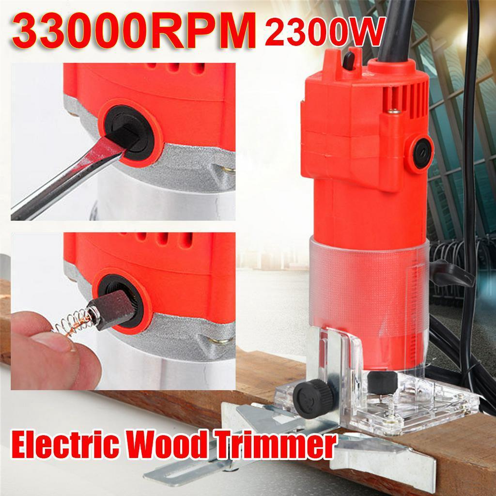 1200W 35000 ot/min Dřevoobráběcí Elektrická Frézka Dřevo Frézování Gravírování Drážkování Ořezávací Stroj Ruční Řezbářský Stroj Dřevoobráběcí Frézka