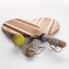Ensemble de Raquettes de Tennis Classiques en Bois Massif pour Entraînement Professionnel Personnalisé Raquettes de Paddle pour Jeux de Plage Design Original