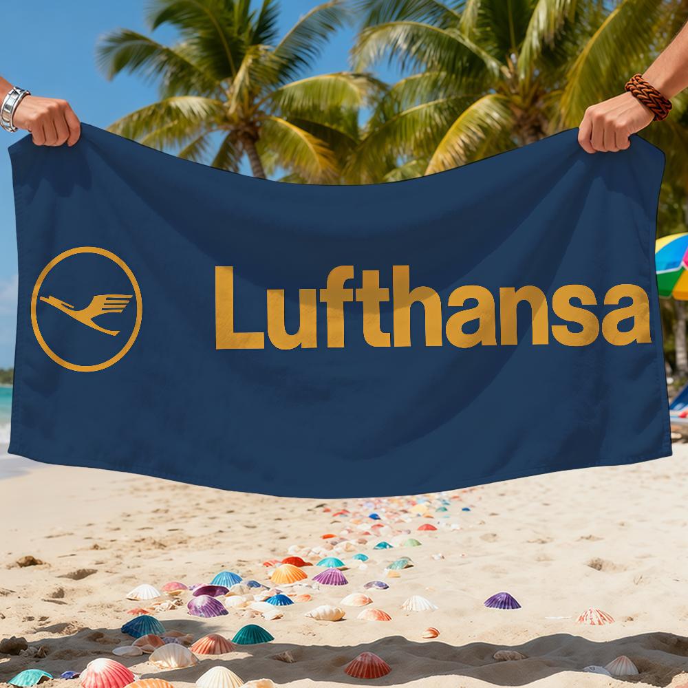 L-L-LufthansaS-ES Towel Beach Bath Quick-Drying Lightweight Portable Sauna Luxury Camping Swim Pool German Travel