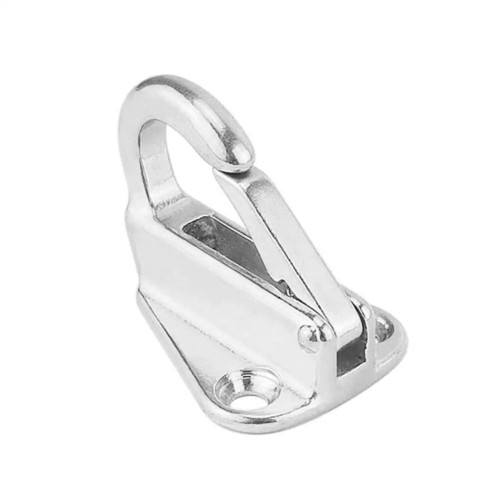 Marine Grade Stainless Steel Spring Locked Fender Hook Snap Fending Hook Attach Rope Boat Sail Tug Ship Marine Hardware