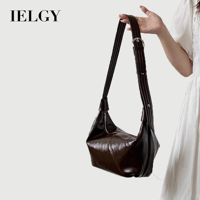 IELGY Ladies Deer Niche Design New Style Female Bag Retro Lazy Loose Sense Shoulder Bag Commuter Casual Messenger Bag