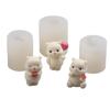 Cute Bear Silicone Mold Mini Bear Mold Candle Making Candle Aromatherapy Mold