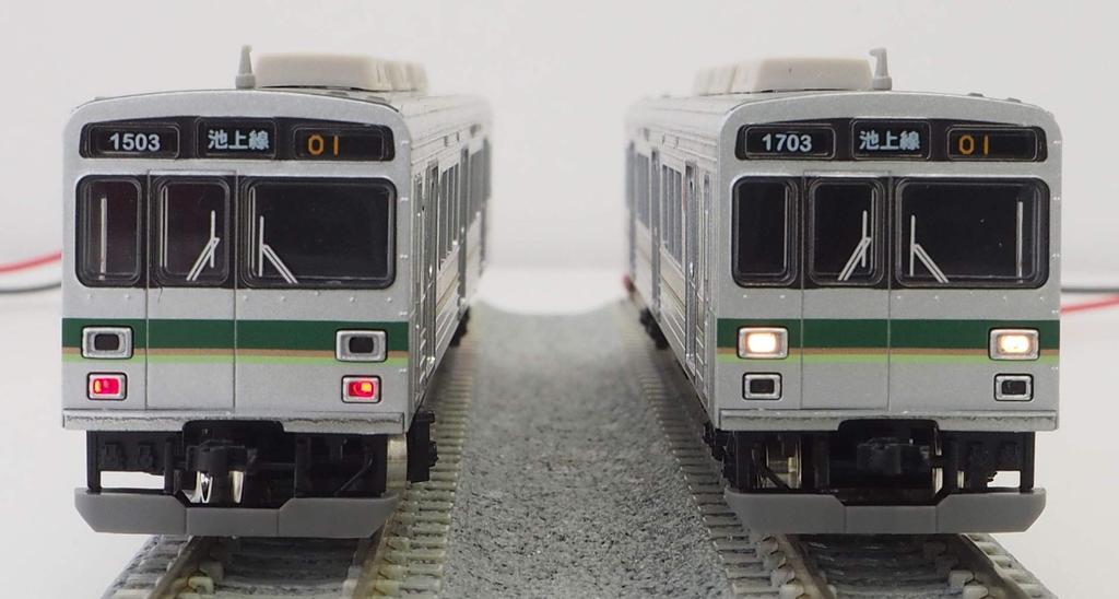 Greenmax N gauge Tokyu 1000 series 1500 reinforced original model electric train series, skirt, 3-car set, motorized, 30762, train,