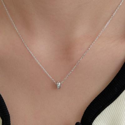 N437 Triple Cubic Necklace