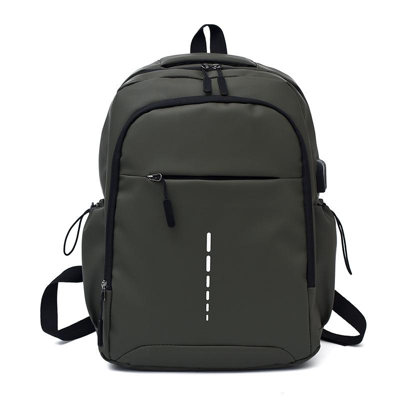 

Water-Repellent Leather Film Backpack: Dual-Shoulder, Large-Capacity, Versatile Business & College Schoolbag 42x29x12 cm