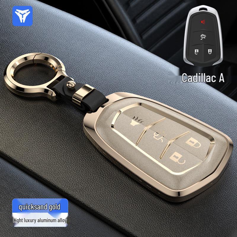 Cadillac Key Case for XT5, XT4, CT6, XT6, CT5, CT4 with Premium Aluminum Alloy Finish