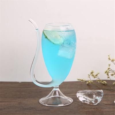 Wine Whiskey Glass Heat Resistant Glass Sucking Juice Milk Cup Tea Wine Cup