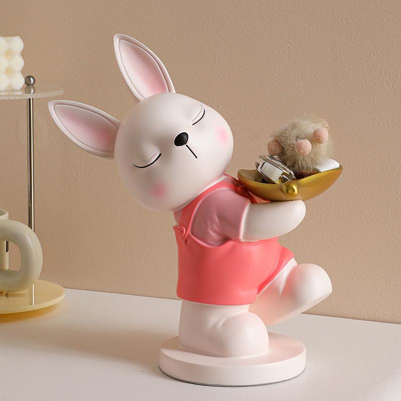 

Милый кролик, украшение для хранения ключей, украшение для дома, гостиной, входа, дивана, подарок на новоселье.