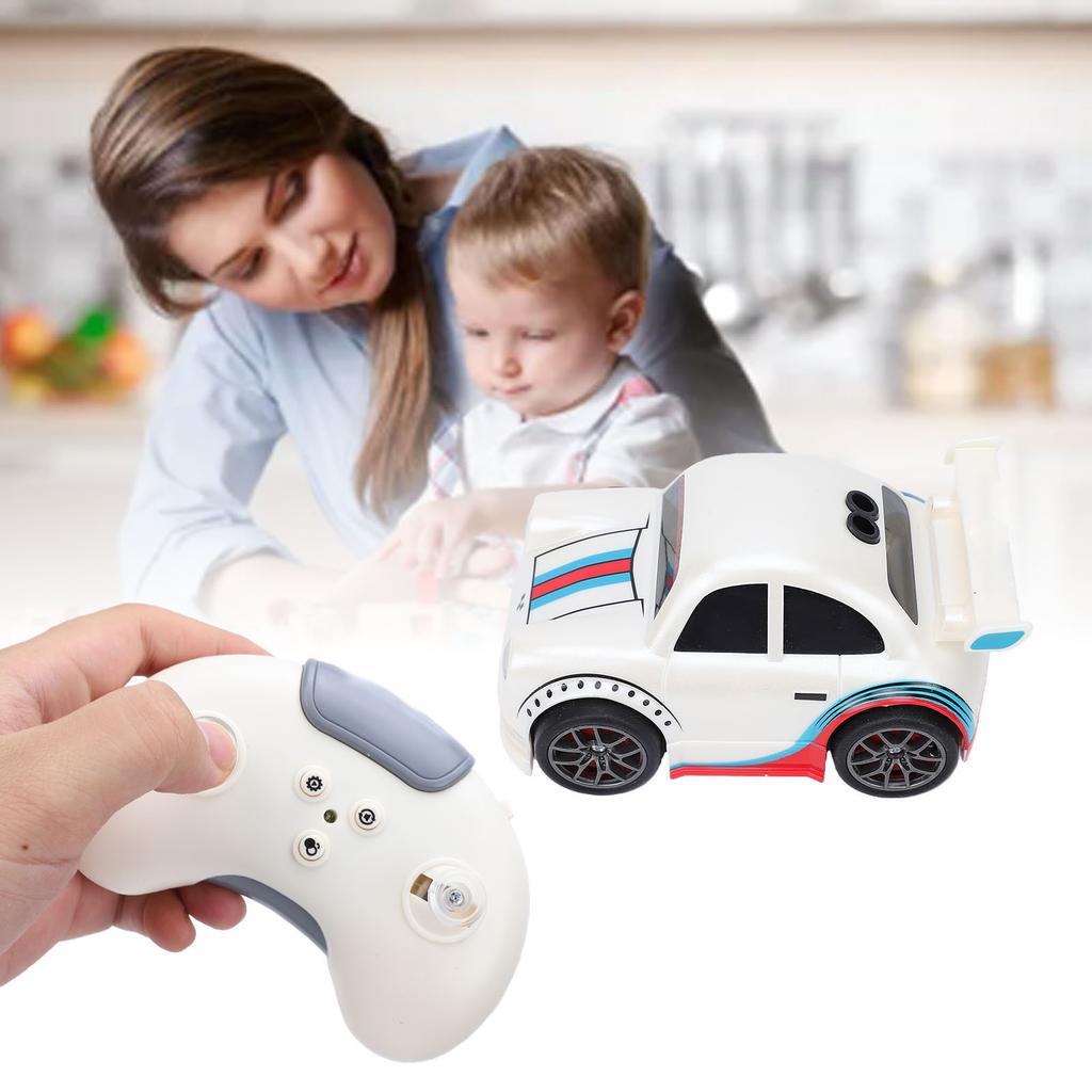Smart RC Car with Follow Escape Modes 360 Degree Stunt Drift LED Light Voice Effect Remote Control for Kids