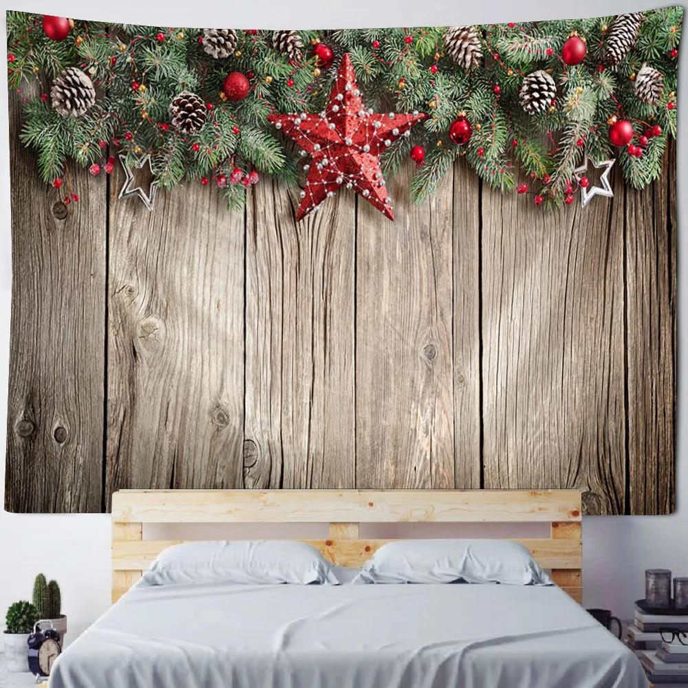 Kış Sabahı Ren Geyiği kardan adam Noel Ağacı Duvar Asılı Goblen Noel Duvar Asılı Ağaç Duvar Asılı Muhteşem Noel Ağacı Şömine Hediyeler