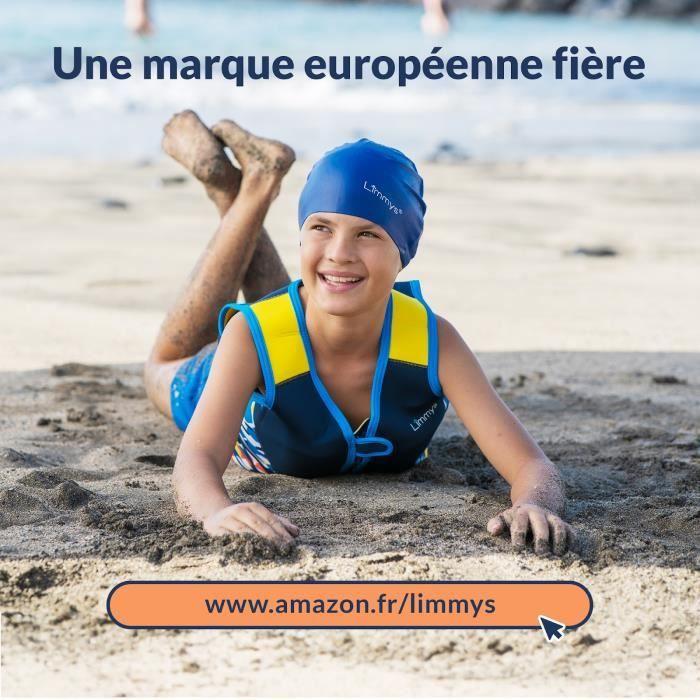 Gilet de Natation - Limmys - Premium - 8 Flotteurs Amovibles - Harnais de Sécurité - Bleu Marine