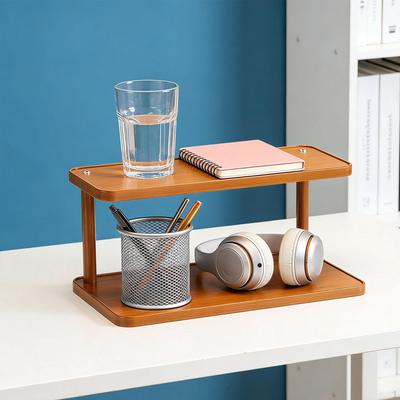 Storage Shelf, 2-tier, for Kitchen Cabinets, Cups And Perfume, Office, Bedroom, Sculptures Toys