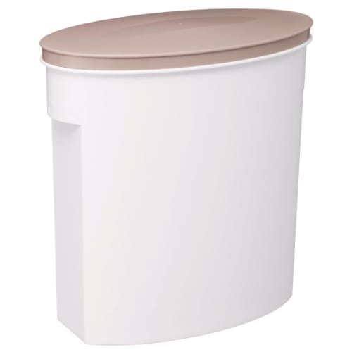 ISETO Rice Storage Container, 5kg Rice Storage Case, White, 5kg Capacity, 15.5cm Wide X 28.5cm Deep X 28.5cm High, Made In Japan, Includes Measuring C