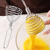 Nuevo Batidor de Huevos Manual de Acero Inoxidable Tipo Prensa Cuchara Miel Creativa Mezclador Cuchara para Remover Leche Mermelada Herramientas de Cocina para Hornear Cocinar