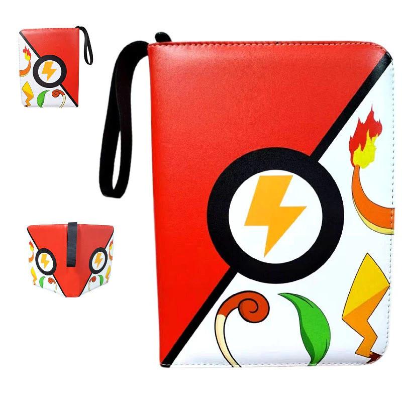 52 Style 400pcs Card Album 2x2 Loose-leaf Large Capacity Leather Anime Zipper Card Collection Photo Album