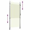 VidaXL Store Roulant d'Extérieur Ombre de Balcon Jardin Véranda Pergola Terrasse Résistant aux UV et à la Chaleur 100x270 cm 145939