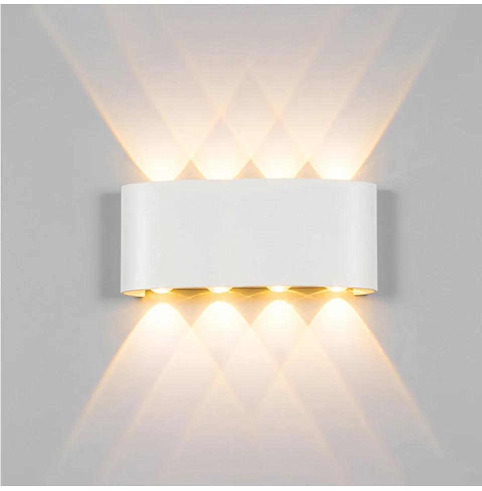 Hot Sale Up and Down Two-way Luminous LED Wall Lamp Outdoor Waterproof Living Room Staircase Aisle Balcony Corridor Wall Lamp