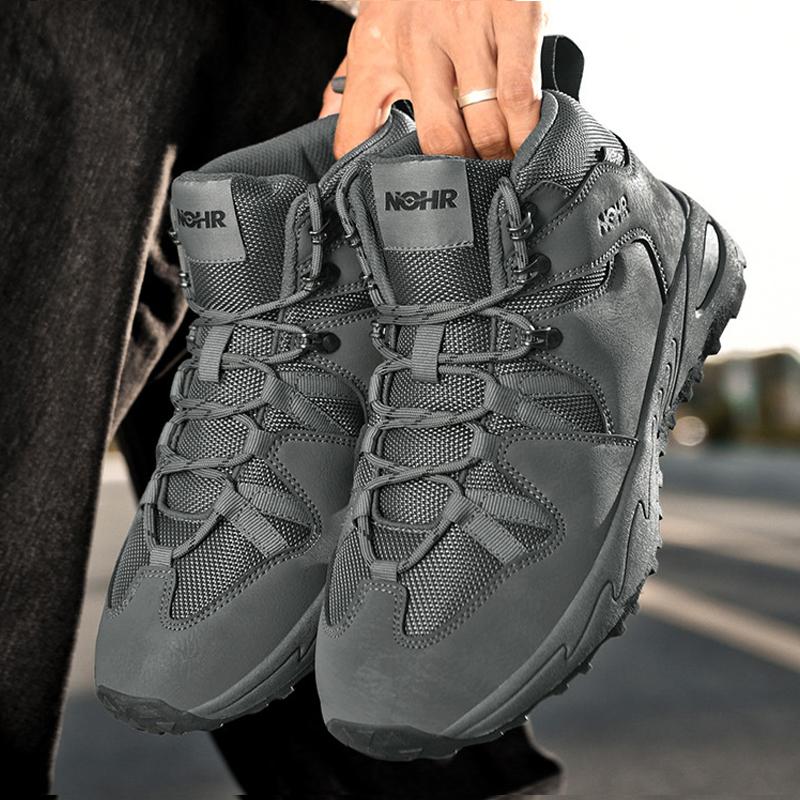 Outdoor-Schuhe für Herren Verschleißfest Atmungsaktiv und Rutschfest Wanderschuhe Flache Wanderstiefel Herren Casual Sportsneaker