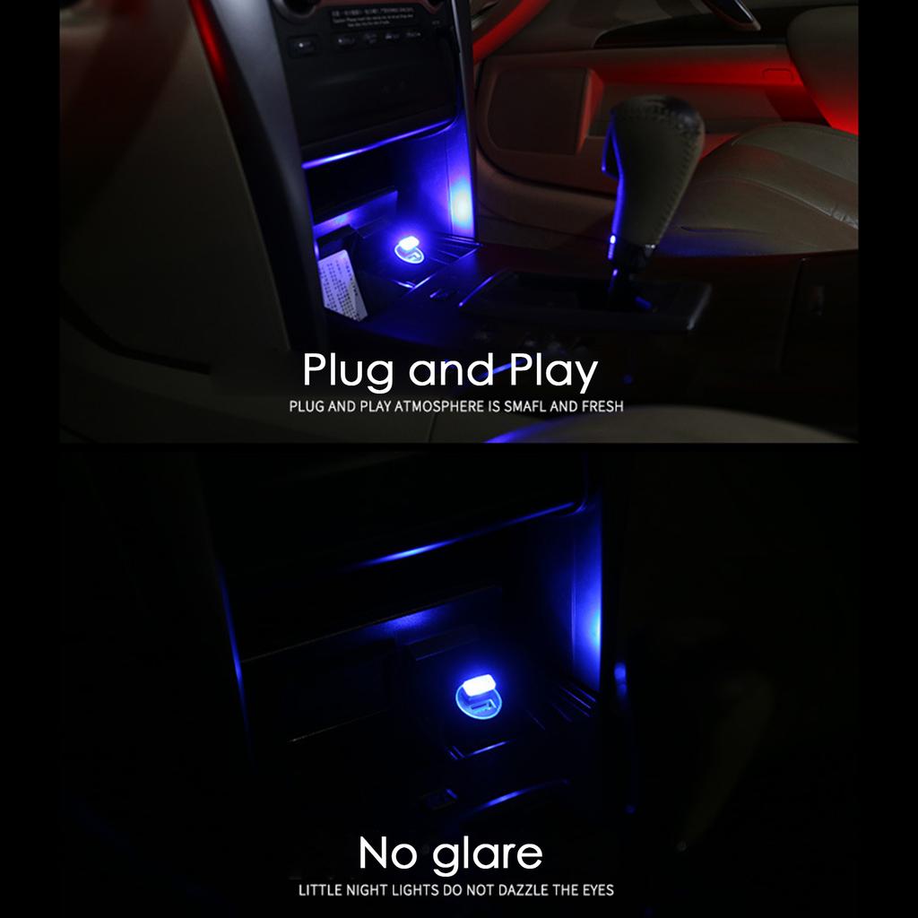 Lumină ambientală USB Lumină de noapte LED Fără modificare Lumină atmosferă auto Decorare interior mașină