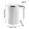Automatic Stirring Coffee Mug Electric Rechargeable Self Stirring Cup with LCD Thermometer for Milk Cocoa Office Kitchen Travel
