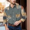 Men'S Fashionable Lapel And Shoulder Length Long Sleeved Casual Top