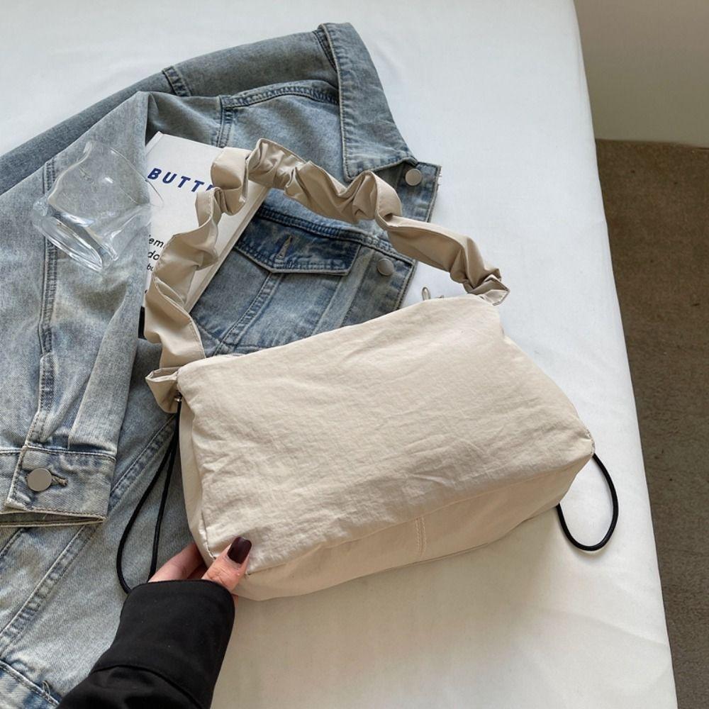 Handbag Nylon Shoulder Bag Korean Style Drawstring Bag Cute Oxford Cloth Crossbody Bag  Travel