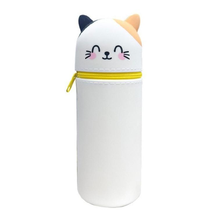 Expandable Cartoon Pen Organizer Pencil Storage Case Foldable Silicone Pouches Great For School Office Home Storage Use