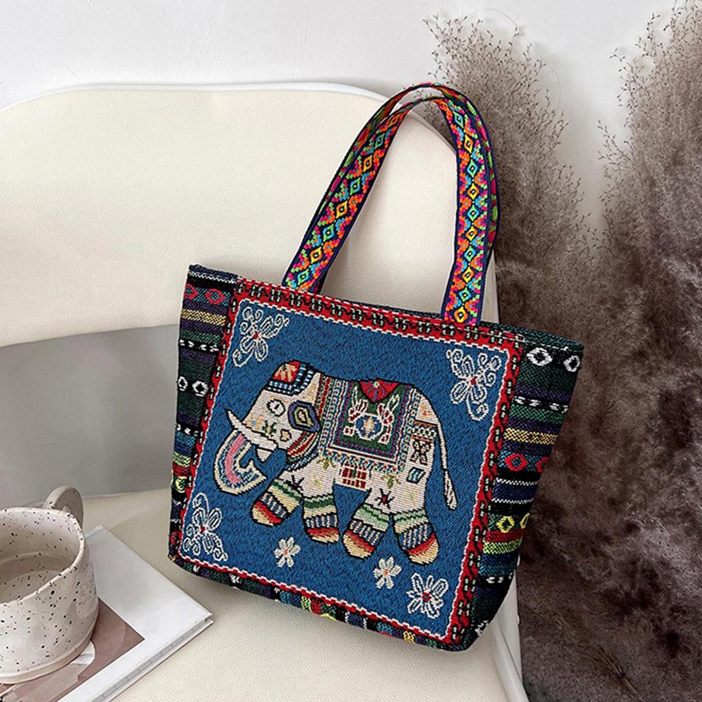 Embroidered Women Tote Bag Travel Daily Bags Shopping Shoulder for Dating Outdoor