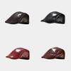 Pu Leather Beret Hat For Men Women Retro Round Top Winter Fashion Accessory