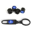 Car Tire Wheel Valve Caps Cover Suede Car Key Chain Ring Keychain Car for Ford Focus Fiesta EcoSport ESCORT Ranger Mustang